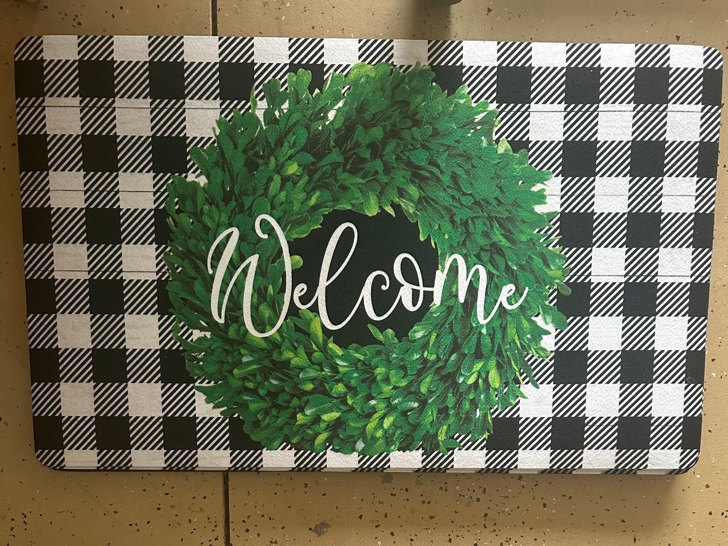 Welcome Wreath Doormat
