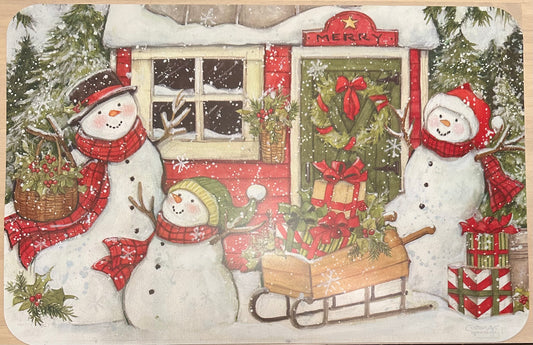 Christmas Snowmen Placemat