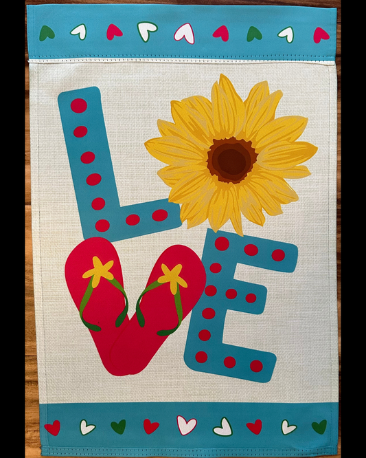 Love Sunflower Flipflops