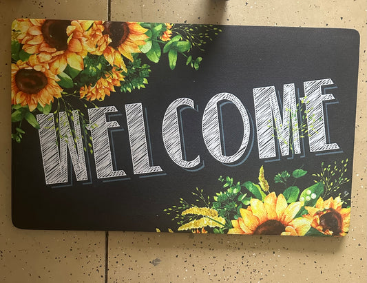 Welcome Sunflower Doormat