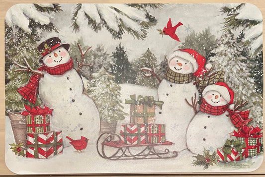 Christmas Snowmen Placemat