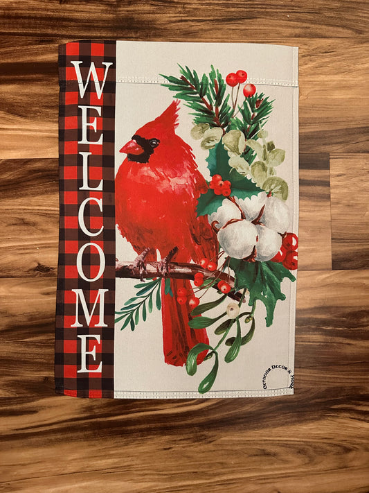 Welcome Christmas Cardinal